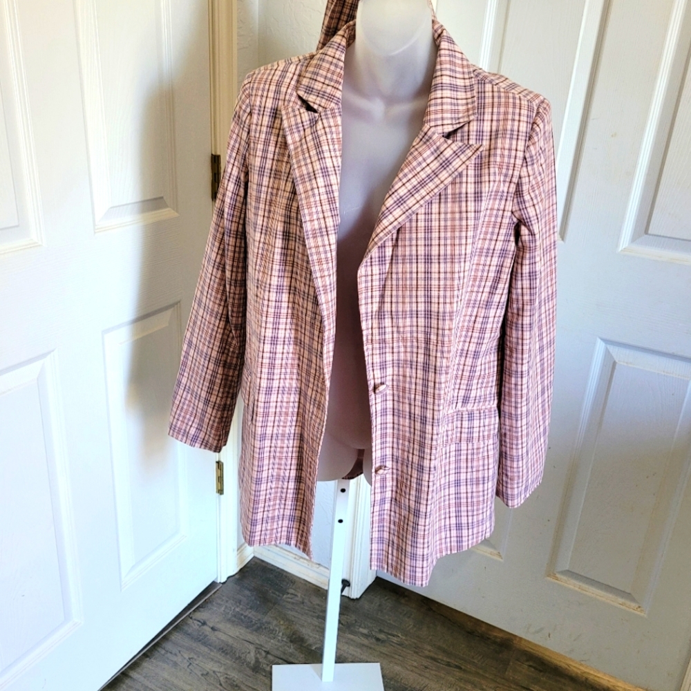 Pink Check Pantsuit Checked